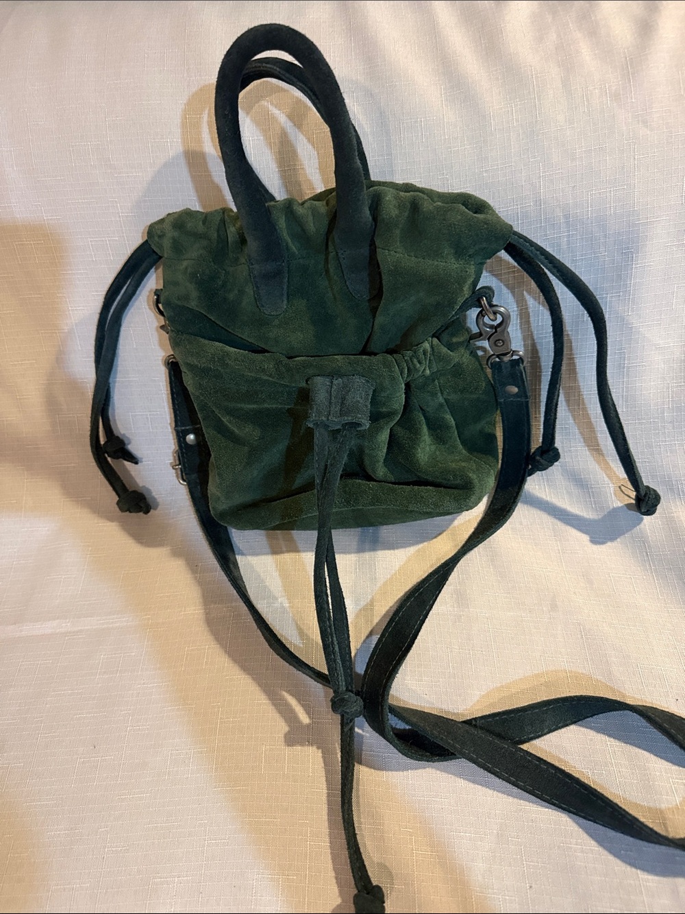 Free People Suede Drawstring Mini Bag